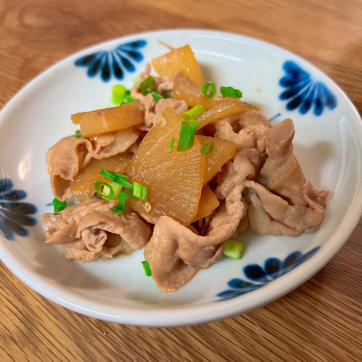 簡単シミシミ豚しゃぶ肉と大根の煮物